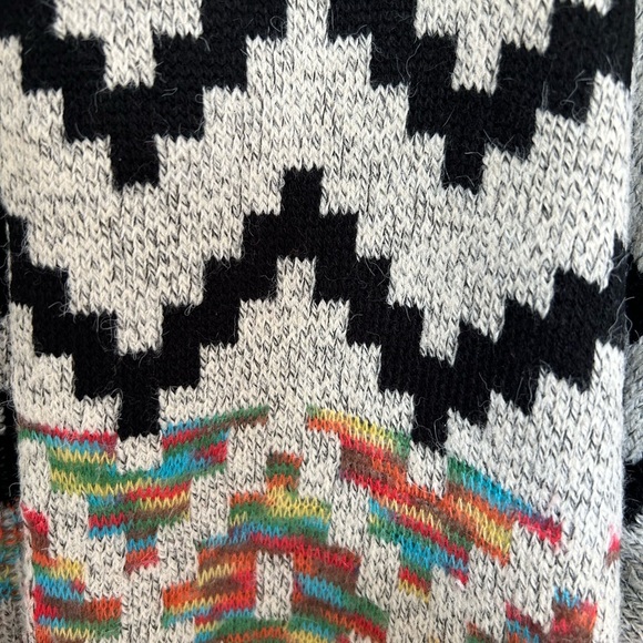 Debut Aztec Cozy Boho Sweater Longline Cardigan Navajo Print Multicolour Western - Picture 7 of 7